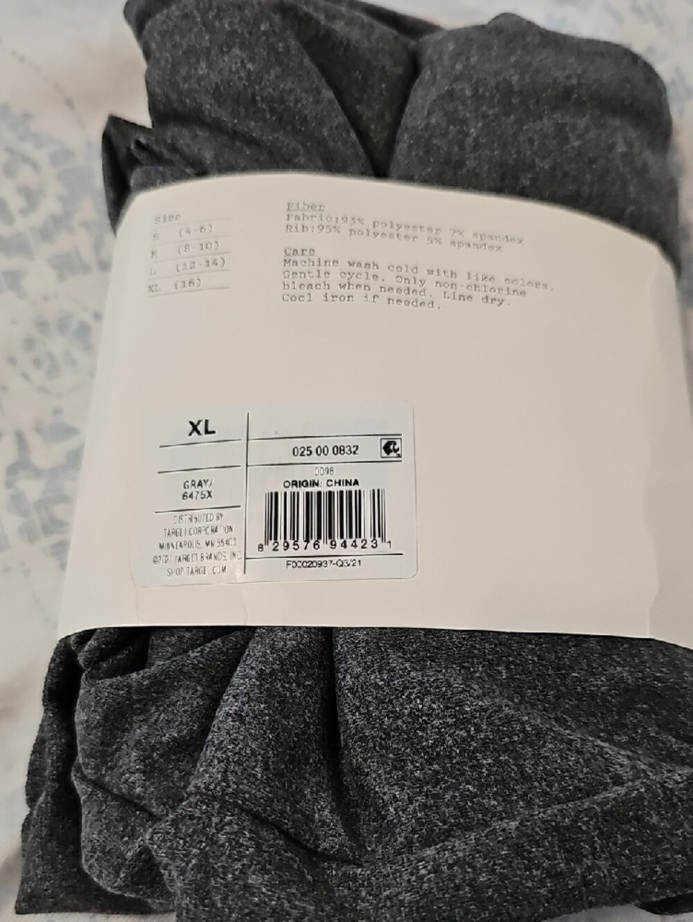 a new day Women's Dark Gray Heather Leggings - Picture 3 of 5
